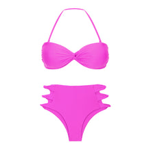 Charger l&#39;image dans la galerie, Product Front: Rio De Sol Ensemble Set Vita-Pink Twist Highwaist-Spin

