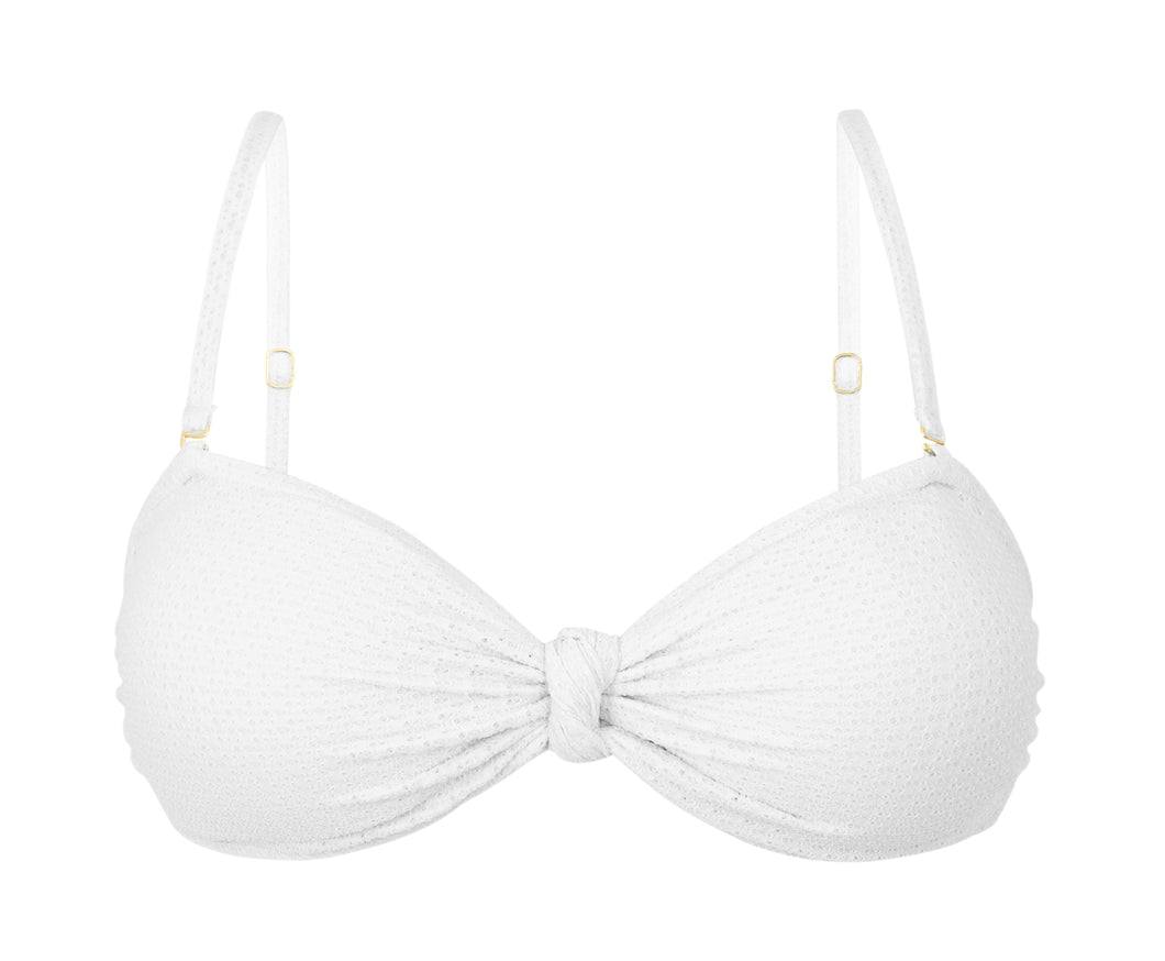 Product Front: Rio De Sol Haut Top Bora-White Bandeau-Joy