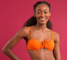 Charger l&#39;image dans la galerie, Image 09: Rio De Sol Haut Top Dots-Orange Balconet-Tie
