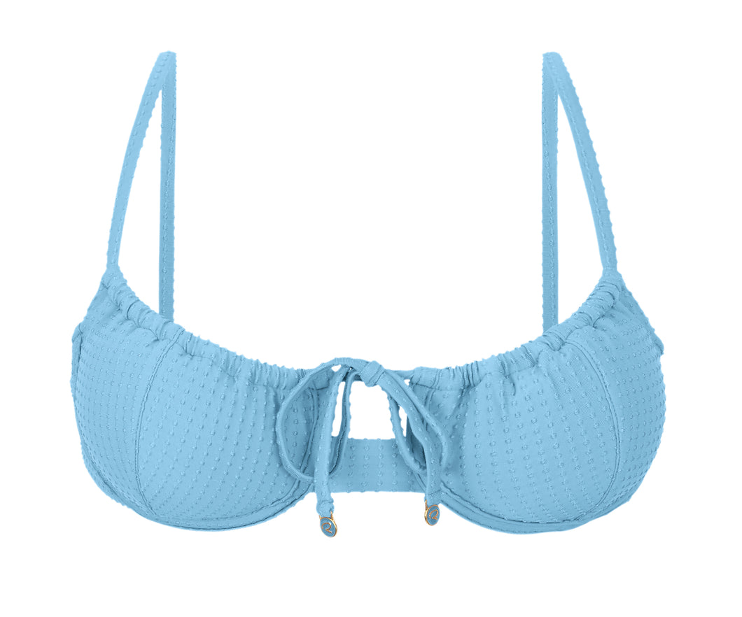 Product Front: Rio De Sol Haut Top Dots-Sky Balconet-Tie