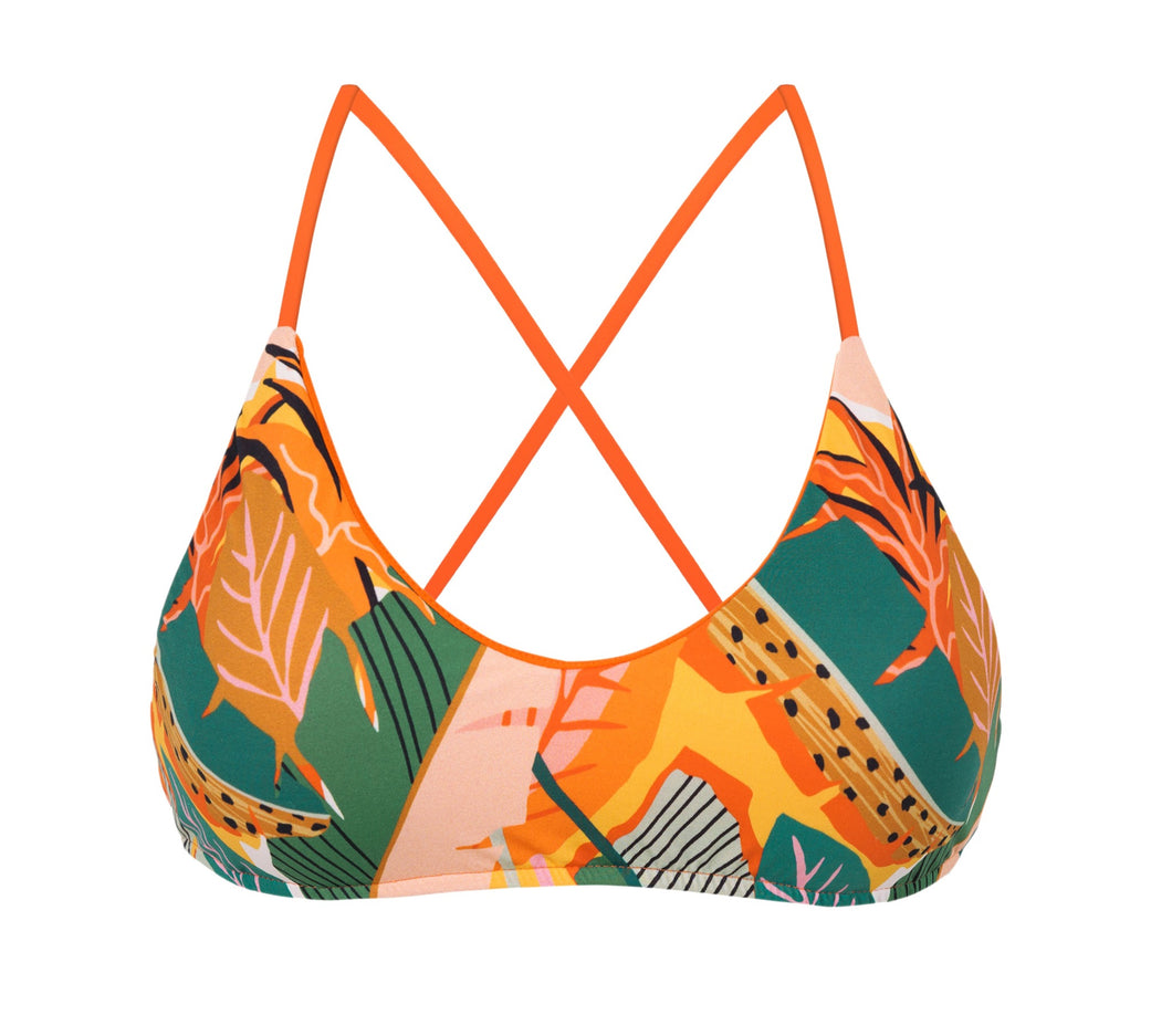 Product Front: Rio De Sol Haut Top El-Arco Bralette-Orange