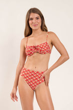 Charger l&#39;image dans la galerie, Model Front: Rio De Sol Haut Top Floral-Scales Balconet-Tie
