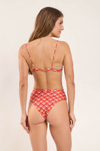 Charger l&#39;image dans la galerie, Model Back: Rio De Sol Haut Top Floral-Scales Balconet-Tie
