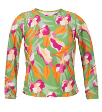 Charger l&#39;image dans la galerie, Product Front: Rio De Sol Haut Top Green-Bloom Rash-Guard
