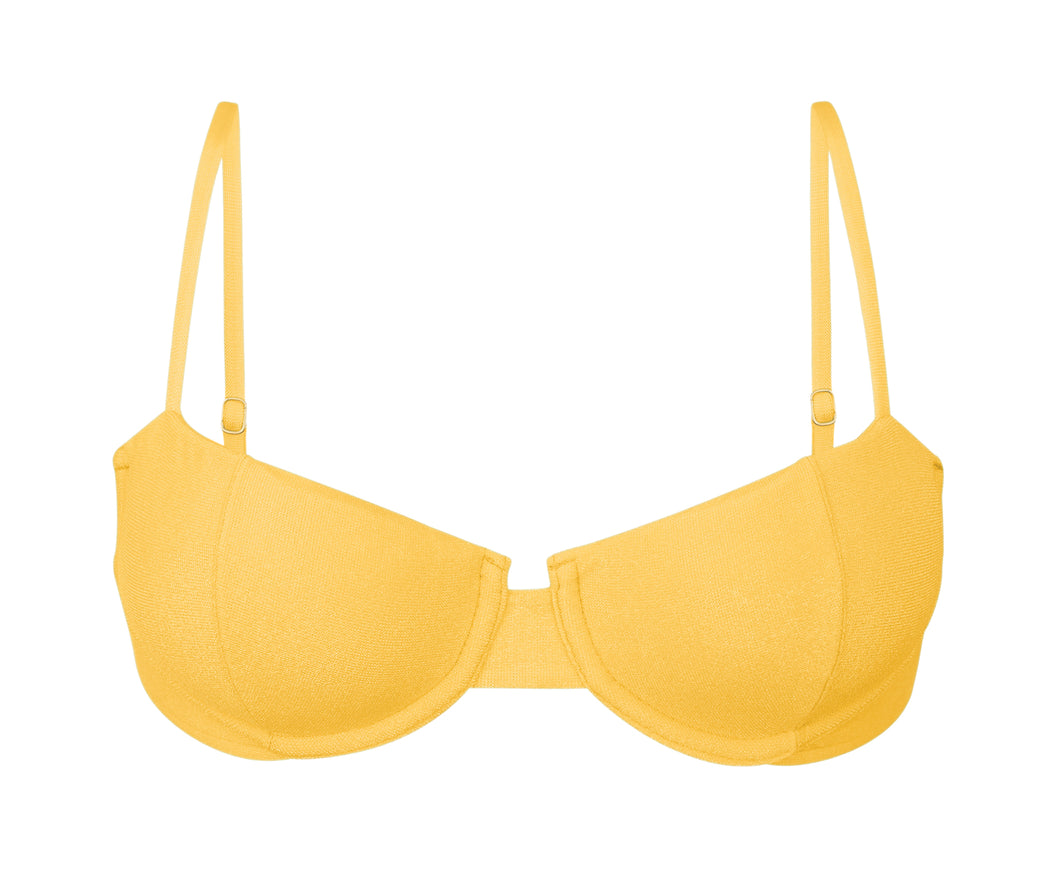 Product Front: Rio De Sol Haut Top Malibu-Yellow Balconet