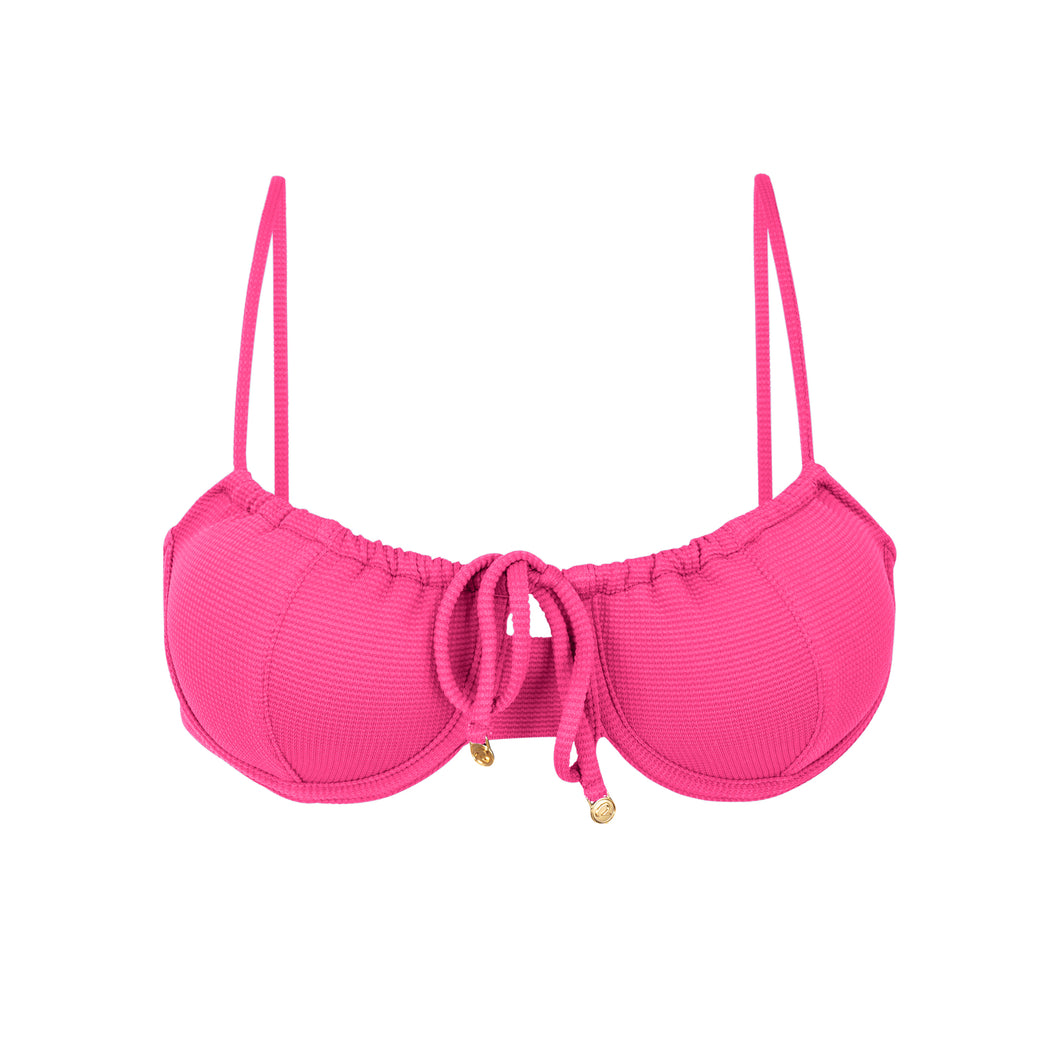 Product Front: Rio De Sol Haut Top Mtx-Ultrapink Balconet-Tie