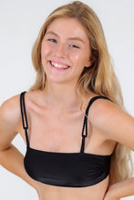 Charger l&#39;image dans la galerie, Gallery: Rio De Sol Haut Top Shimmer-Black Bandeau-Reto
