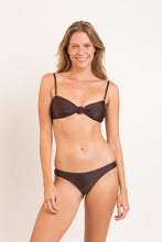 Charger l&#39;image dans la galerie, Model Front: Rio De Sol Haut Top Shimmer-Coffee Bandeau-Joy
