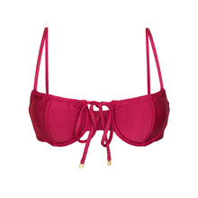 Charger l&#39;image dans la galerie, Product Front: Rio De Sol Haut Top Shimmer-Desejo Balconet-Tie
