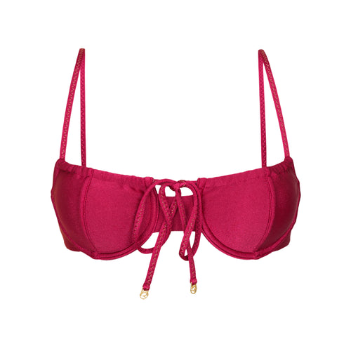 Product Front: Rio De Sol Haut Top Shimmer-Desejo Balconet-Tie