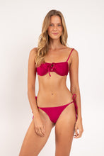 Charger l&#39;image dans la galerie, Model Front: Rio De Sol Haut Top Shimmer-Desejo Balconet-Tie
