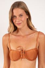 Charger l&#39;image dans la galerie, Gallery: Rio De Sol Haut Top Shimmer-Nocciola Balconet-Tie
