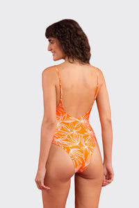 Model Back: Rio De Sol Une Pièce Trail-Orange Hype