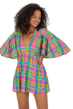 Charger l&#39;image dans la galerie, Model Front: Rio De Sol Vêtement De Plage Tulip-Garden Mini Dress
