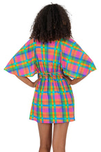 Charger l&#39;image dans la galerie, Model Back: Rio De Sol Vêtement De Plage Tulip-Garden Mini Dress
