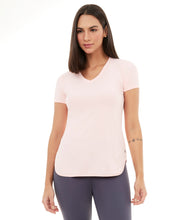 Charger l&#39;image dans la galerie, T-Shirt Skin Fit Alongada Gola V Rosa Respire
