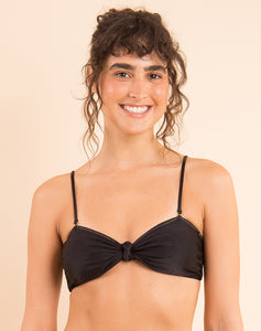 Top Shimmer-Black Bandeau-Joy