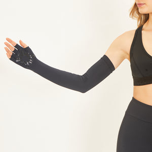 Image 05: Uv Line Gants Extra Long Glove Preto Upf50+