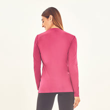 Charger l&#39;image dans la galerie, Model Back: Uv Line T-Shirt Longsleeve Sport Fit Fuchsia Upf50+
