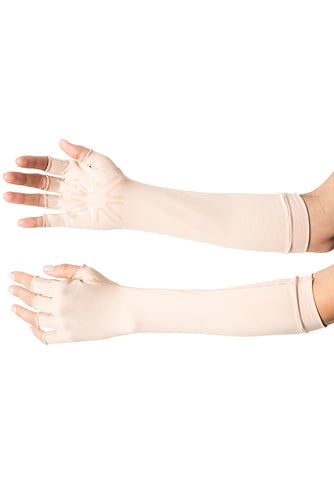 Model Front: Uv Line Gants Luva Longa Uni Bege