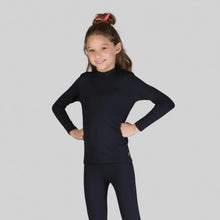Charger l&#39;image dans la galerie, Image 03: Uv Line T-Shirt Rash Guard Kids High-Neck Black Upf50+
