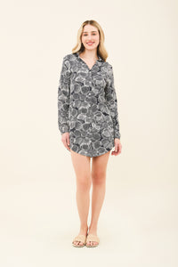Model Front: Uv Line Vêtement De Plage Shirtdress Dalia Marinho Upf50+