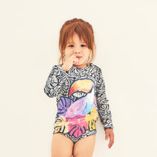 Charger l&#39;image dans la galerie, Model Front: Uv Line Maillot De Bain Bébé Swimsuit Baby Tucano Upf50+
