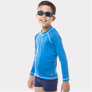 Kids FPU50+ UV Colors Long Sleeve T-Shirt Malibu Blue Uv