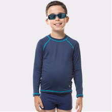 Charger l&#39;image dans la galerie, Kids FPU50+ UV Colors Long Sleeve T-Shirt Navy Blue Uv
