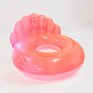 Luxe Pool Ring Neon Coral