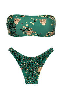 Set Roar-Green Bandeau-Reto High-Leg