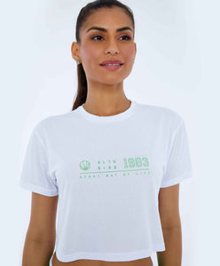 T-Shirt Nylon Dry Alto Giro Branco