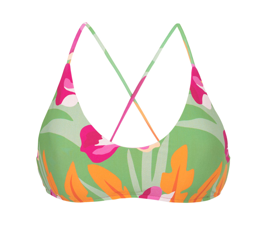 Top Green-Bloom Bralette