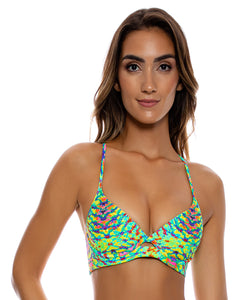 Top High Oasis Babe Multi Green
