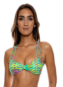 Top Strappy Oasis Babe Multi Green